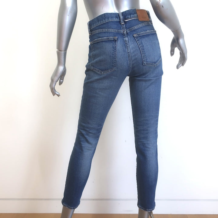 MOUSSY Ballena High Rise Skinny Jeans Medium Blue Stretch Denim Size 25