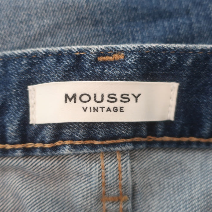 MOUSSY Ballena High Rise Skinny Jeans Medium Blue Stretch Denim Size 25