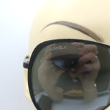 Chanel Mirrored Summer Pilot Sunglasses Black 4223 101/26