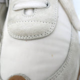 Loewe Flow Runner Sneakers Off-White Suede & White Nylon Size 40