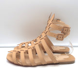 Christian Louboutin Neronna flat gladiator sandals, beige leather, authentic pre-owned (EU 40 / US 9)