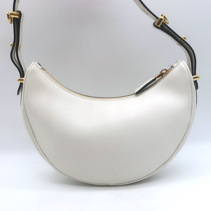 Prada Arque Small Shoulder Bag White Leather NEW