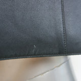 Akris Pleated Leather Zip-Up Jacket Very Dark Teal Size US 10