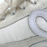 Loewe Flow Runner Sneakers Off-White Suede & White Nylon Size 40