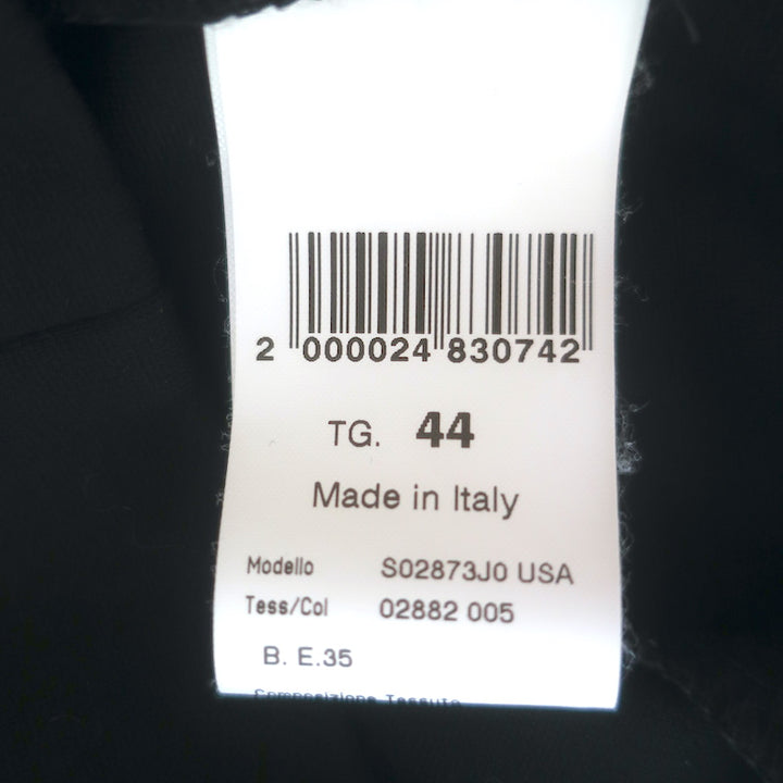 Peserico 3/4 Sleeve Sheath Dress Black Stretch Jersey Size 44 NEW