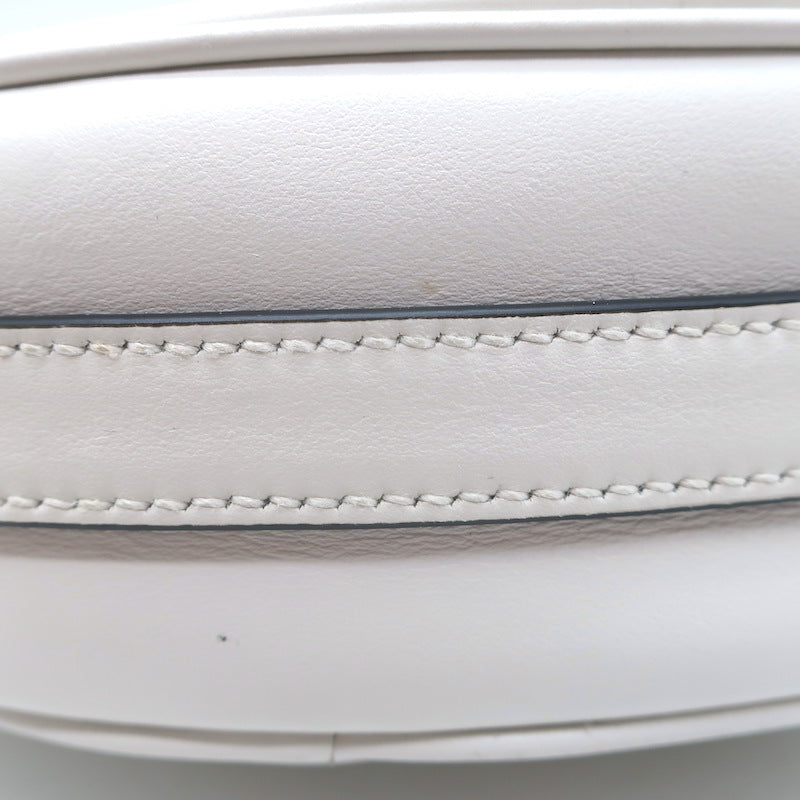 Prada Arque Small Shoulder Bag White Leather NEW