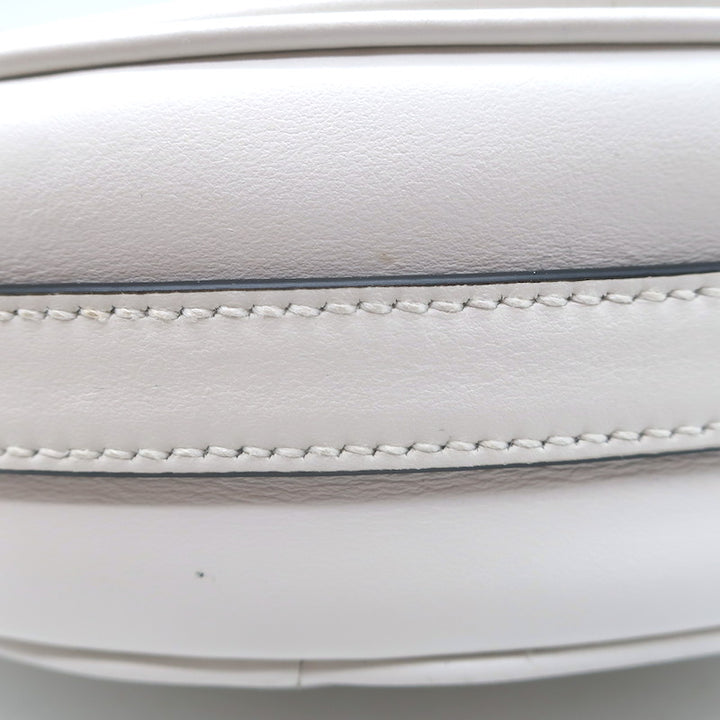 Prada Arque Small Shoulder Bag White Leather NEW