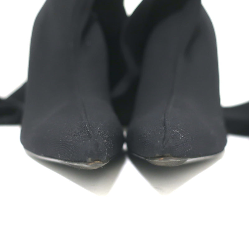 Balenciaga Sock Thigh High Boots Black Stretch Knit Size 38