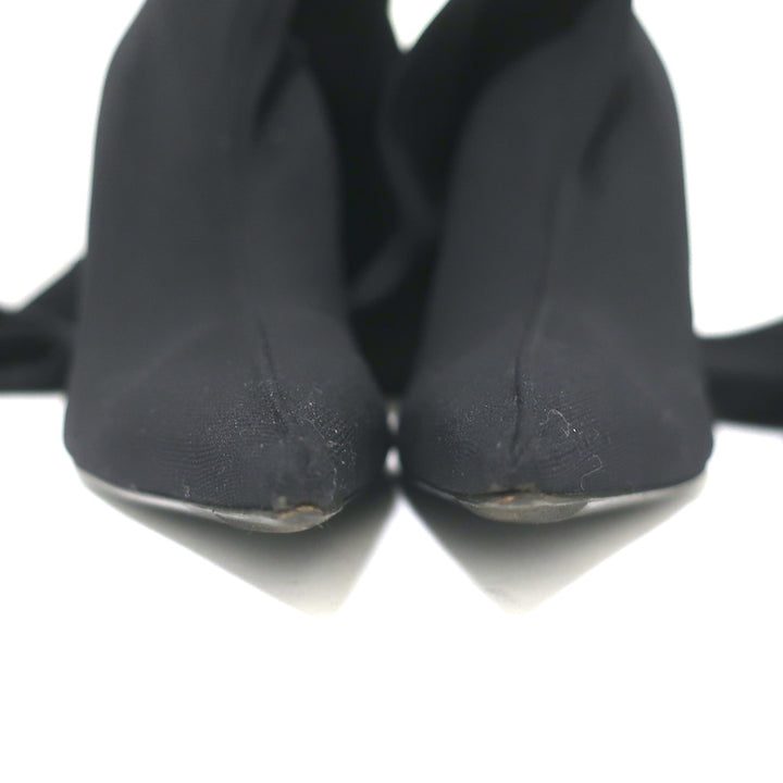 Balenciaga Sock Thigh High Boots Black Stretch Knit Size 38