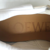 Loewe Flow Runner Sneakers Off-White Suede & White Nylon Size 40
