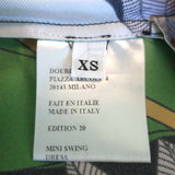 La DoubleJ Mini Swing Dress Big Flower Print Silk Twill Size Extra Small