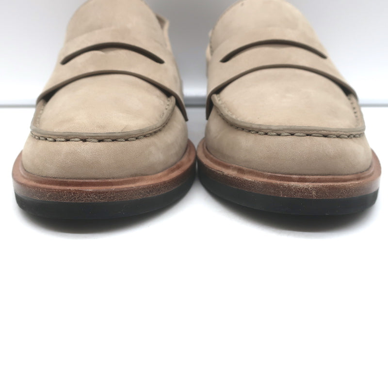 Rag &amp; Bone Slayton Penny Loafers Taupe Nubuck Leather Size 37.5