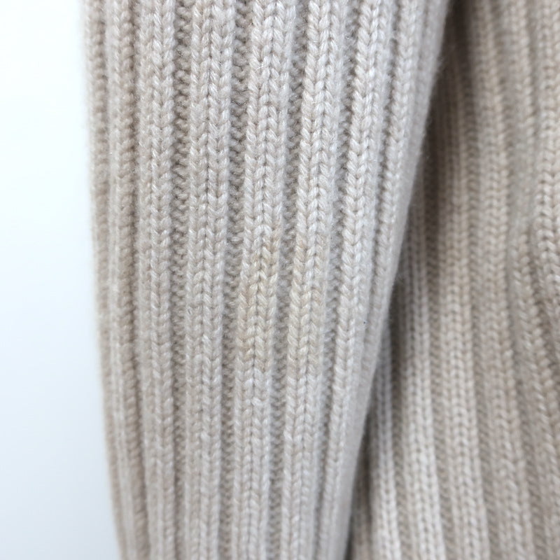 Zero + Maria Cornejo Lia Cardigan Cashmere-Wool Ribbed Knit Size Extra Small