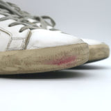 Golden Goose Superstar Glitter Star Sneakers White Leather Size 40