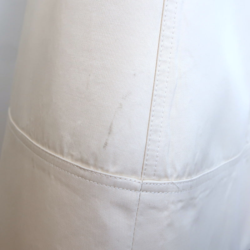 Toccin Shiloh A-Line Cargo Midi Skirt Ecru Cotton Size 0