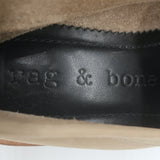 Rag & Bone Slayton Penny Loafers Taupe Nubuck Leather Size 37.5