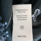 Cinq a Sept Halette Tie-Waist Ruffle Dress Charcoal Floral Print Size 6 NEW