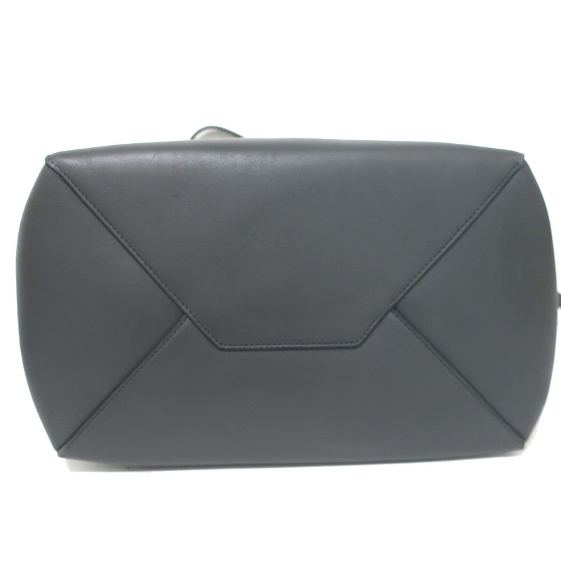 Celine Small Cabas Phantom Tassel Tote Charcoal Leather Shoulder Bag
