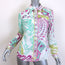 Emilio Pucci Printed Button Down Shirt White/Multi Size US 10 Long Sleeve Top