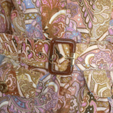 Zimmermann Concert Belted Jumpsuit Multicolor Paisley Print Linen Size 1