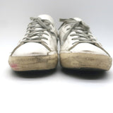 Golden Goose Superstar Glitter Star Sneakers White Leather Size 40