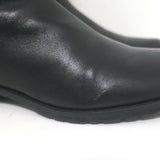 Stuart Weitzman 5050 over-the-knee boots in black leather, authentic pre-owned gently worn, US size 9
