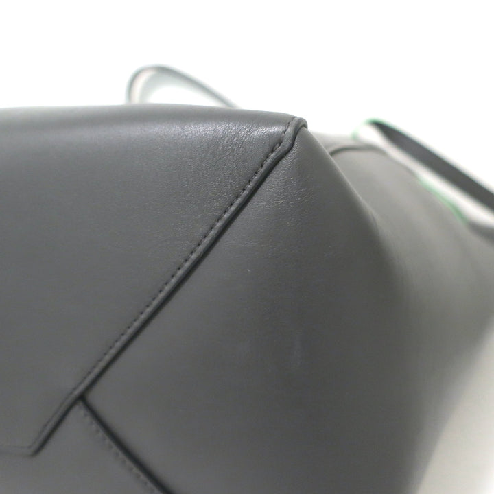 Celine Small Cabas Phantom Tassel Tote Charcoal Leather Shoulder Bag