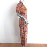 Zimmermann Concert Belted Jumpsuit Multicolor Paisley Print Linen Size 1