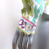 Emilio Pucci Printed Button Down Shirt White/Multi Size US 10 Long Sleeve Top