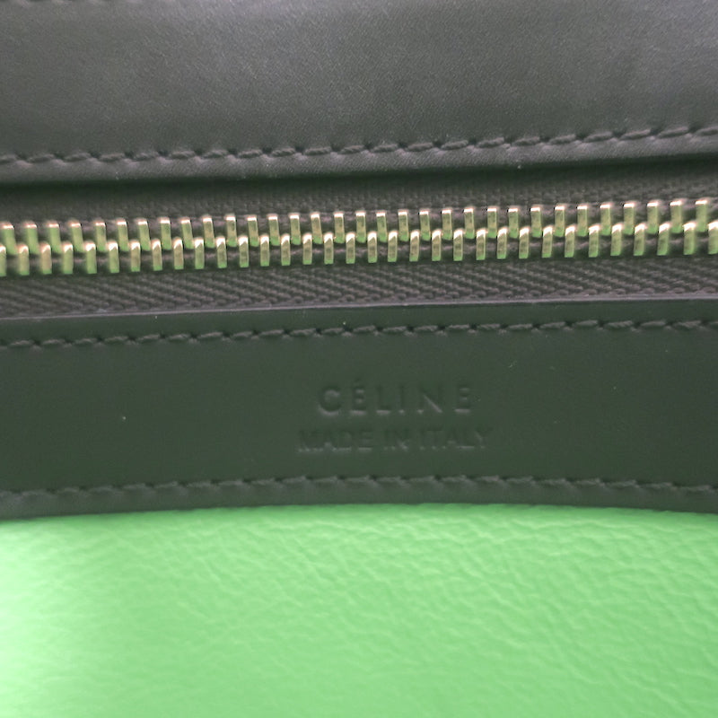 Celine Small Cabas Phantom Tassel Tote Charcoal Leather Shoulder Bag