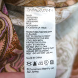Zimmermann Concert Belted Jumpsuit Multicolor Paisley Print Linen Size 1