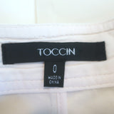 Toccin Shiloh A-Line Cargo Midi Skirt Ecru Cotton Size 0