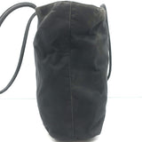 Vintage Prada Tessuto Nylon Medium Top-Zip Shoulder Bag Black