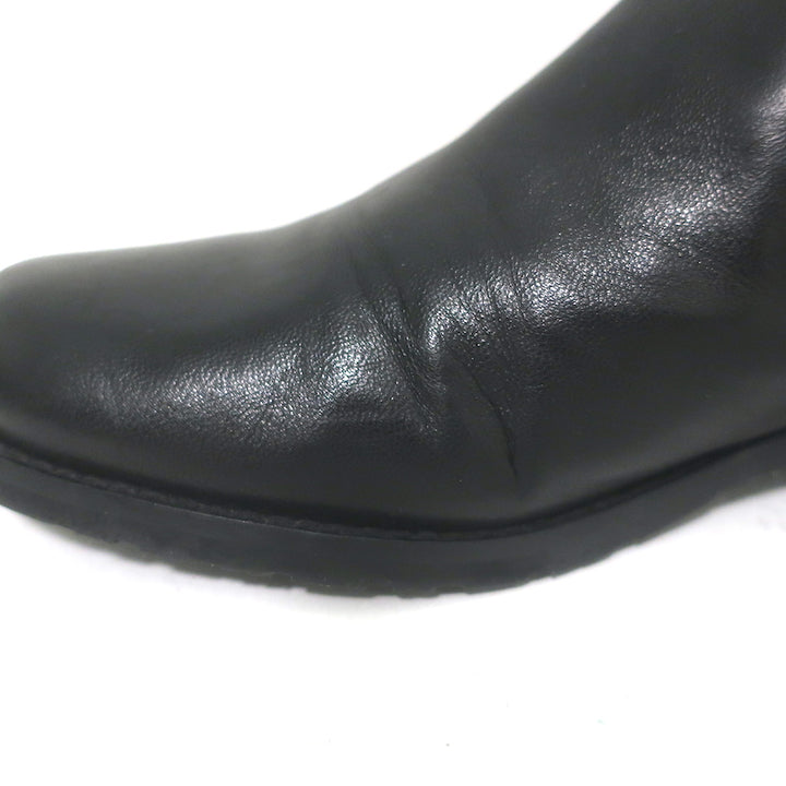 Stuart Weitzman 5050 over-the-knee black leather boots, authentic pre-owned luxury, gently worn