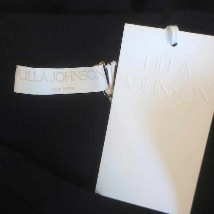 Ulla Johnson Miya Drop-Waist Gathered Maxi Skirt Black Wool-Silk Size Small NEW