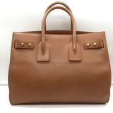 Saint Laurent Small Sac de Jour Tote Brown Leather Crossbody Bag