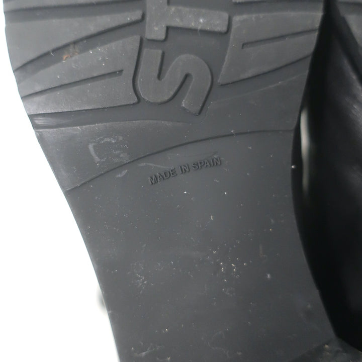 Stuart Weitzman 5050 over-the-knee black leather boots, authentic pre-owned, gently worn luxury
