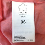 FARM Rio Tiered Maxi Dress Pink Cocoa Forest Print Cotton Size Extra Small