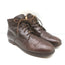 Dries Van Noten Lace-Up Booties Brown Leather Size 37 Flat Ankle Boots