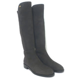 Stuart Weitzman Keelan City knee-high suede boots in slate gray — pre-owned, excellent condition