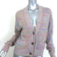 RE/DONE 90s Oversized Crop Cardigan Rainbow Cotton-Linen Size Small