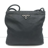 Vintage Prada Tessuto Nylon Small Shoulder Bag Black
