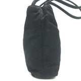 Vintage Prada Tessuto Nylon Small Shoulder Bag Black