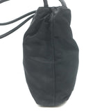 Vintage Prada Tessuto Nylon Small Shoulder Bag Black