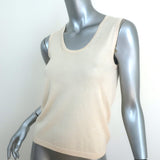 Jil Sander Tank Top Ivory Silk-Cashmere Knit Size 36