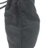 Vintage Prada Tessuto Nylon Small Shoulder Bag Black