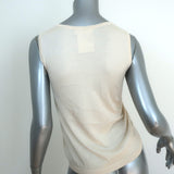 Jil Sander Tank Top Ivory Silk-Cashmere Knit Size 36