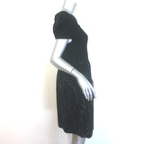 Chanel 11A Puff Sleeve Boucle Knit Dress Black/Silver Wool Size 38