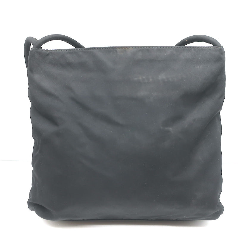 Vintage Prada Tessuto Nylon Small Shoulder Bag Black