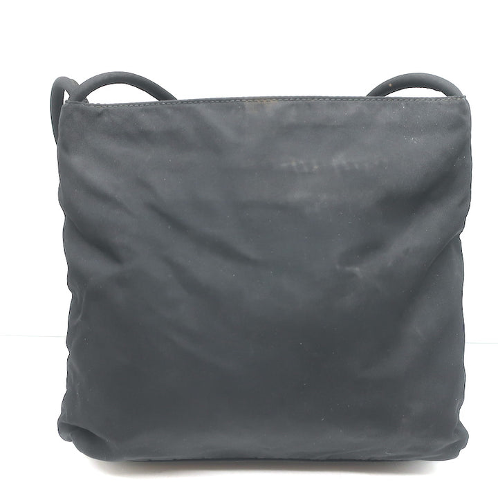 Vintage Prada Tessuto Nylon Small Shoulder Bag Black